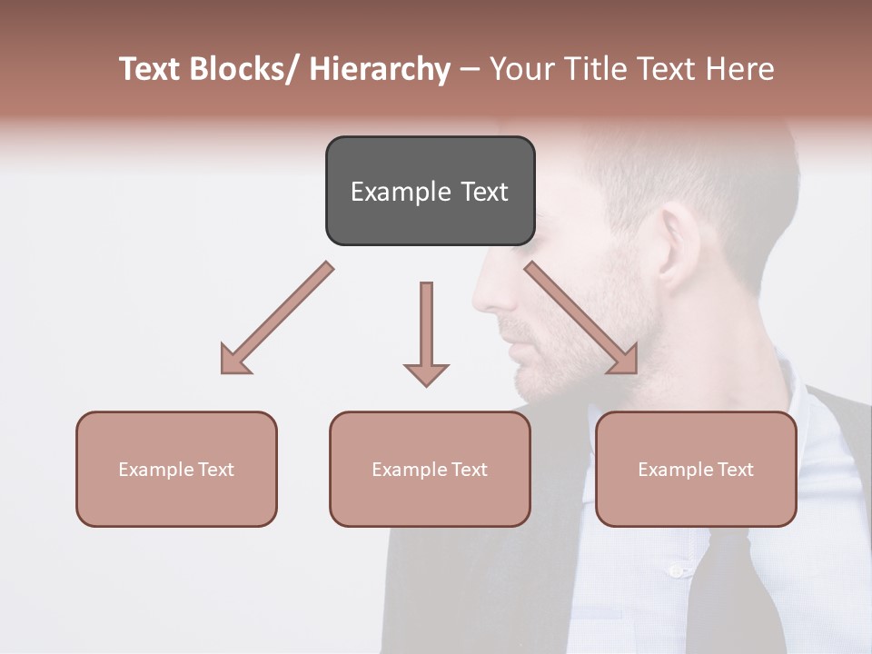 Hairstyle Desaturated Handsome PowerPoint Template