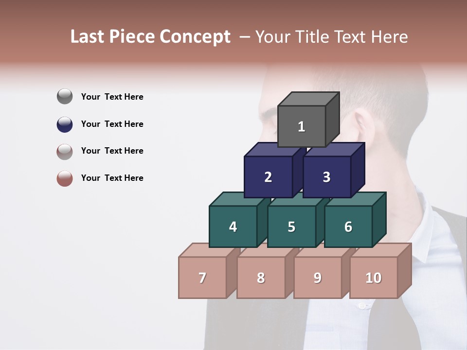 Hairstyle Desaturated Handsome PowerPoint Template