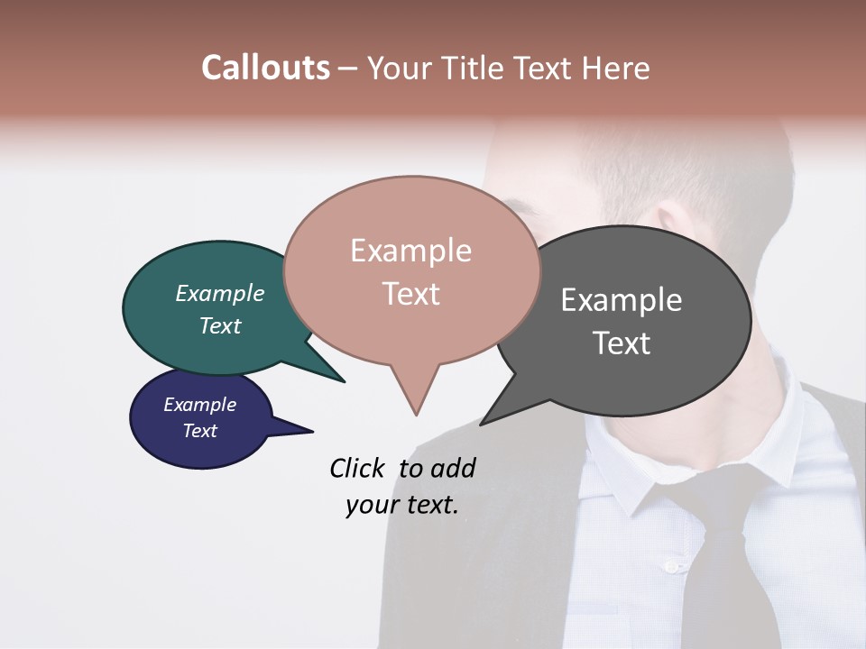 Hairstyle Desaturated Handsome PowerPoint Template