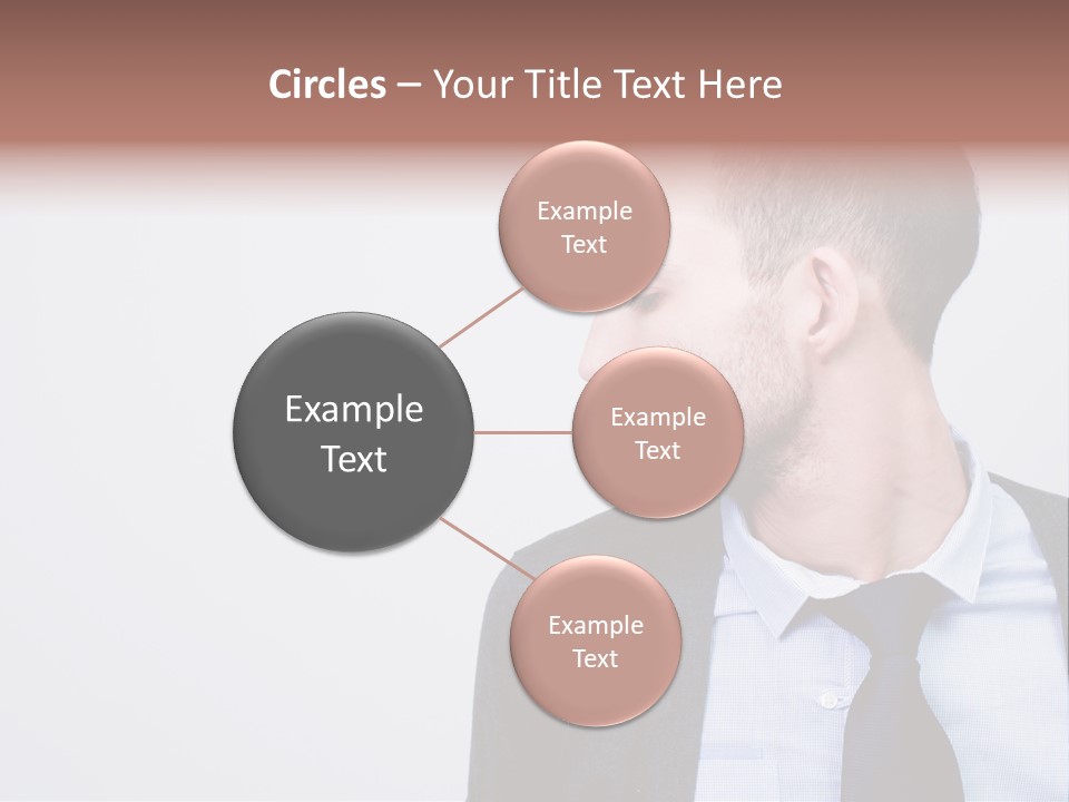 Hairstyle Desaturated Handsome PowerPoint Template