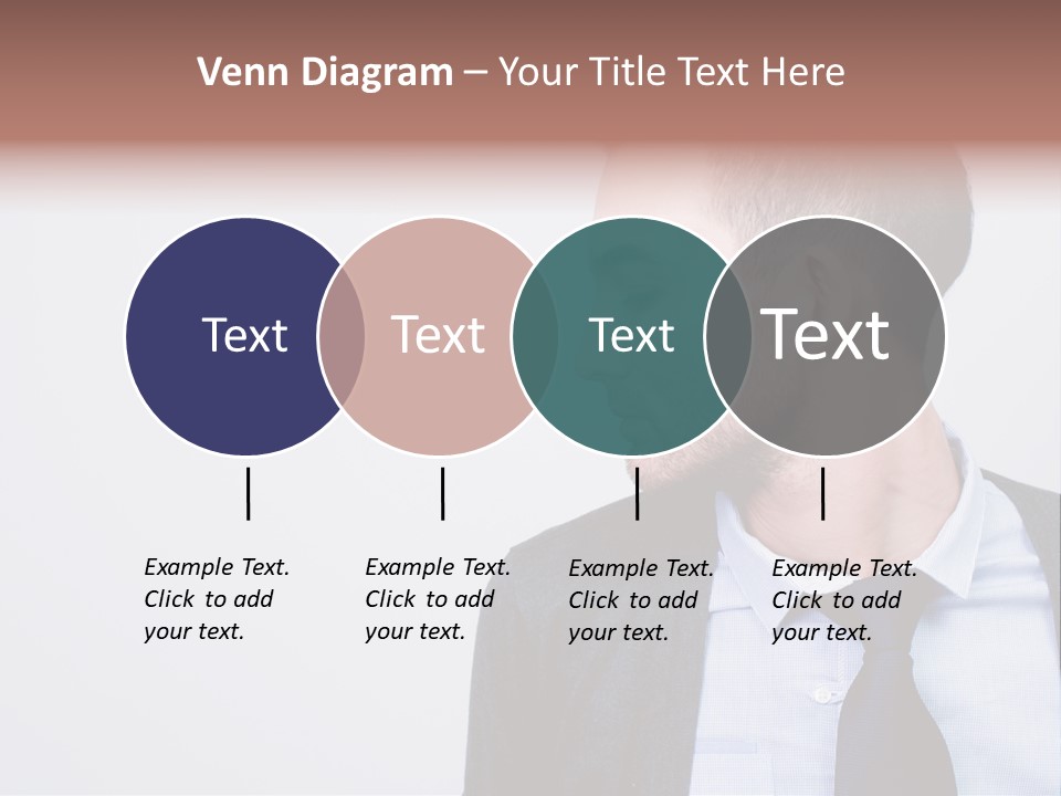 Hairstyle Desaturated Handsome PowerPoint Template