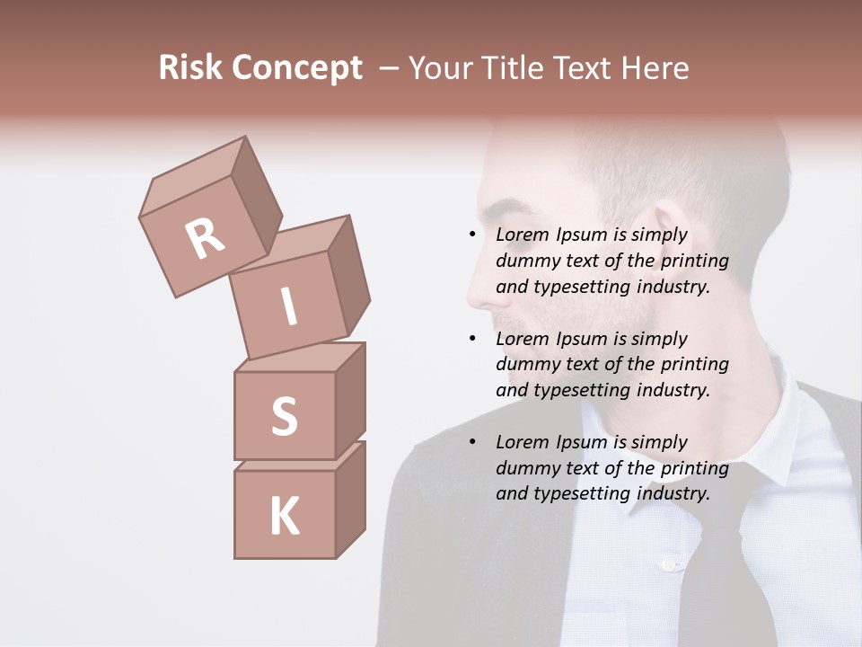 Hairstyle Desaturated Handsome PowerPoint Template