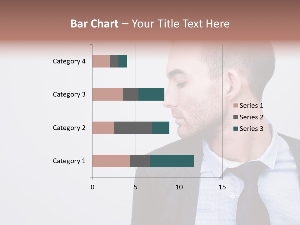 Hairstyle Desaturated Handsome PowerPoint Template