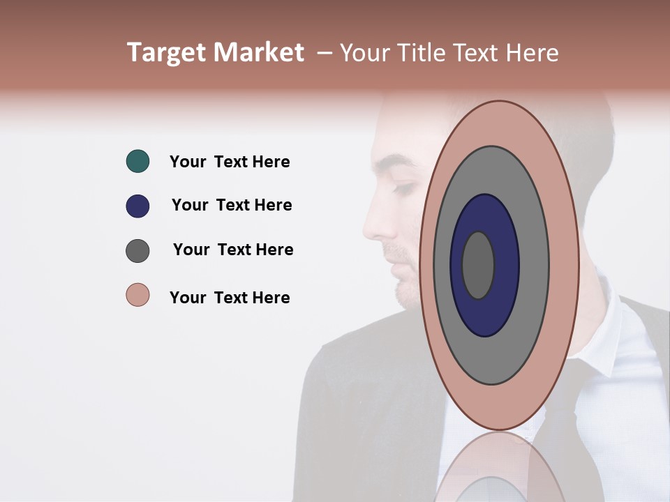 Hairstyle Desaturated Handsome PowerPoint Template