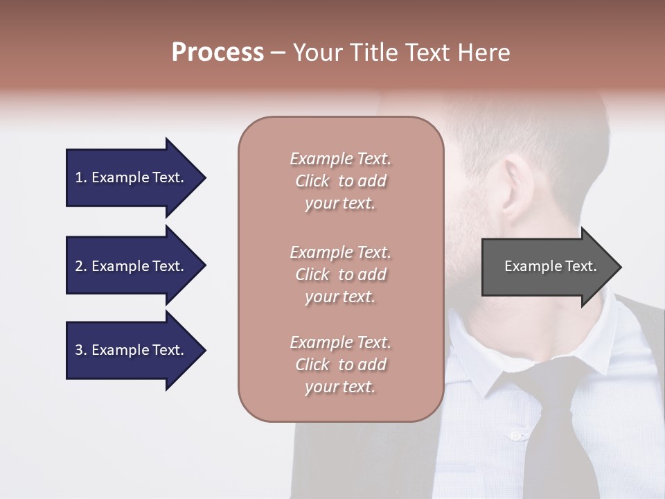 Hairstyle Desaturated Handsome PowerPoint Template
