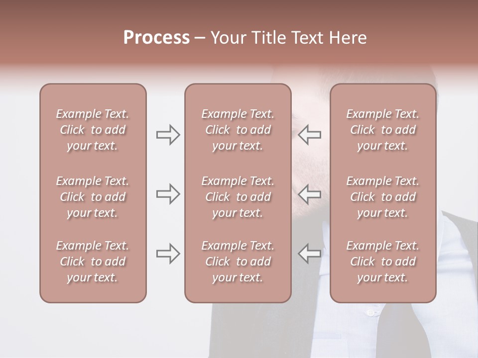 Hairstyle Desaturated Handsome PowerPoint Template