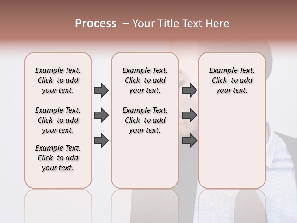 Hairstyle Desaturated Handsome PowerPoint Template