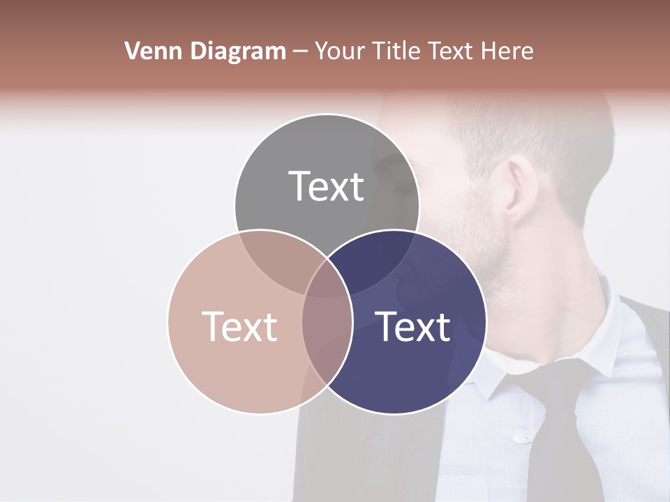 Hairstyle Desaturated Handsome PowerPoint Template