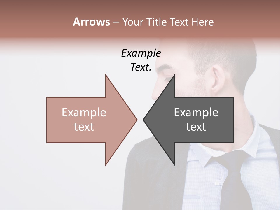 Hairstyle Desaturated Handsome PowerPoint Template
