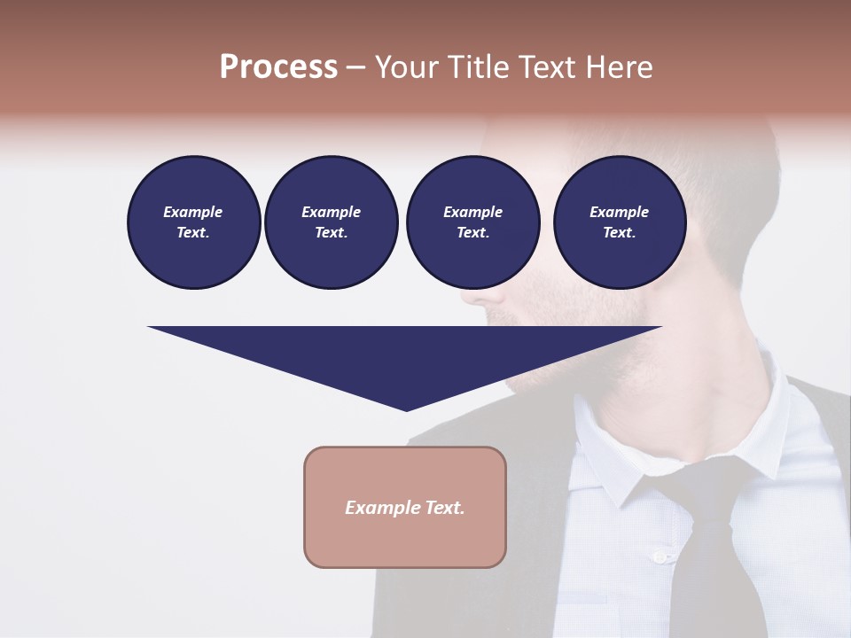 Hairstyle Desaturated Handsome PowerPoint Template