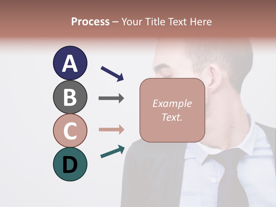 Hairstyle Desaturated Handsome PowerPoint Template