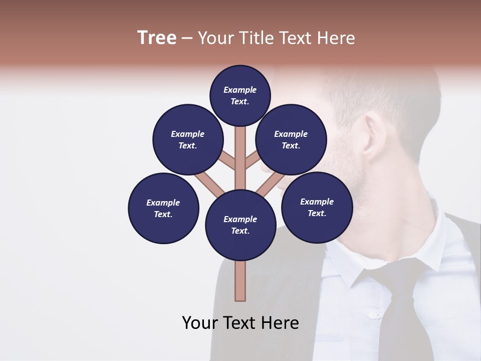 Hairstyle Desaturated Handsome PowerPoint Template