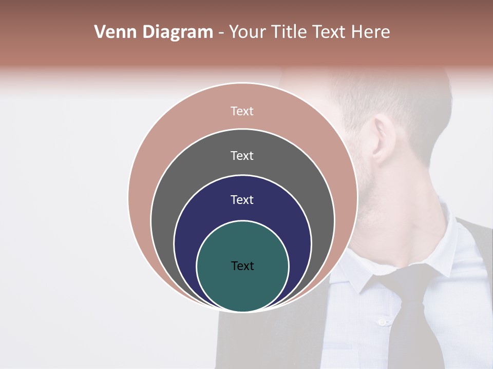 Hairstyle Desaturated Handsome PowerPoint Template