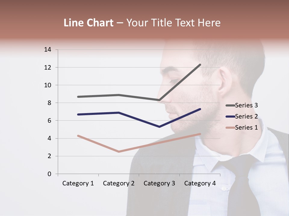 Hairstyle Desaturated Handsome PowerPoint Template