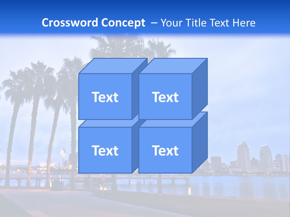 Line Harbor San PowerPoint Template