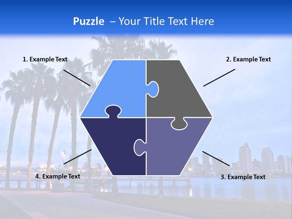 Line Harbor San PowerPoint Template