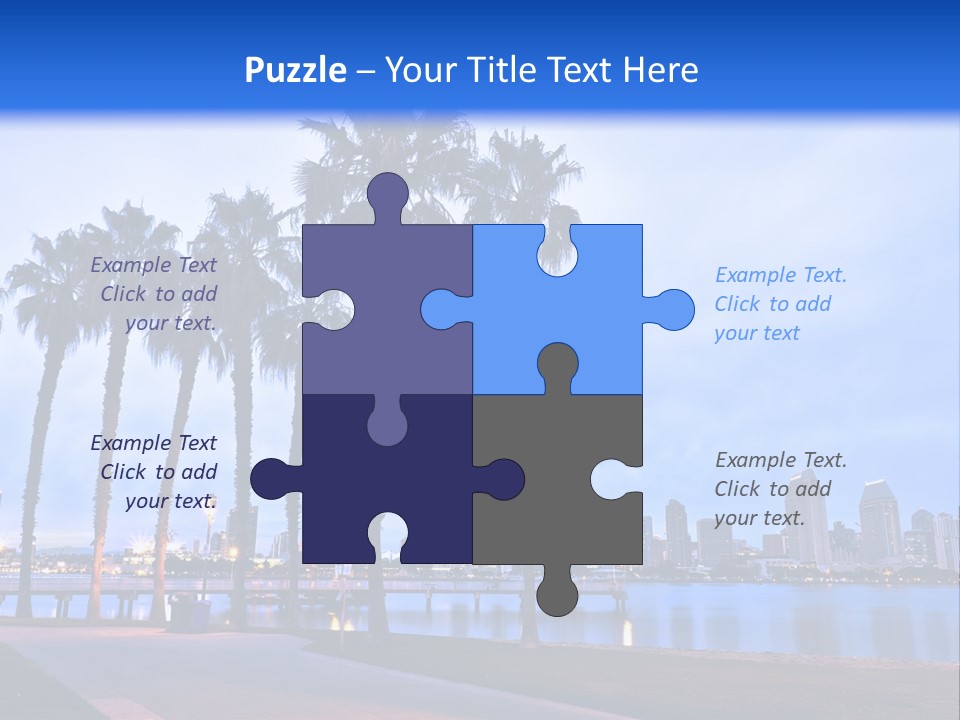 Line Harbor San PowerPoint Template