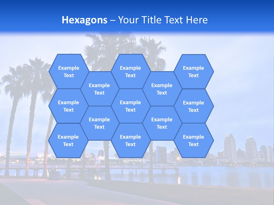 Line Harbor San PowerPoint Template