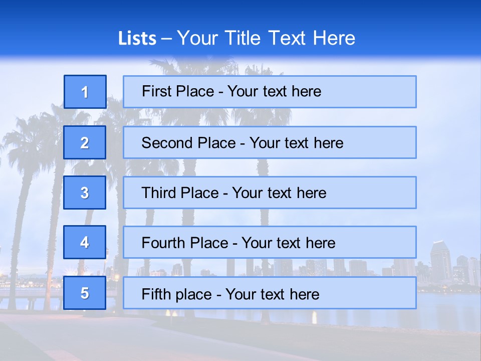 Line Harbor San PowerPoint Template