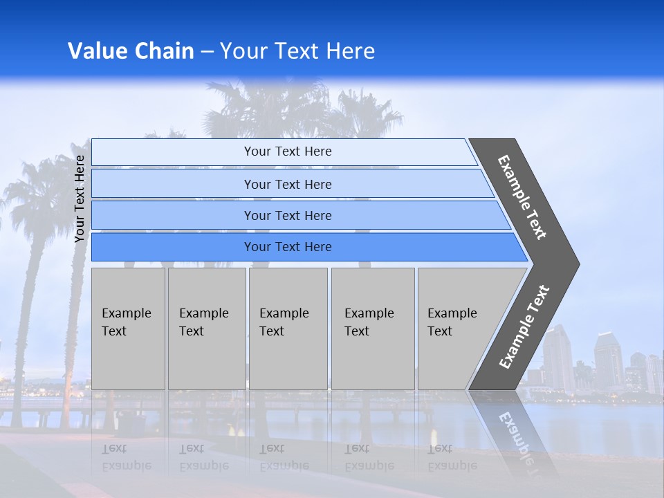 Line Harbor San PowerPoint Template