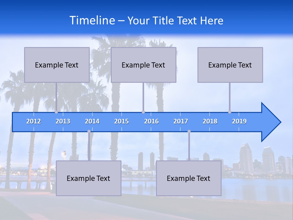 Line Harbor San PowerPoint Template
