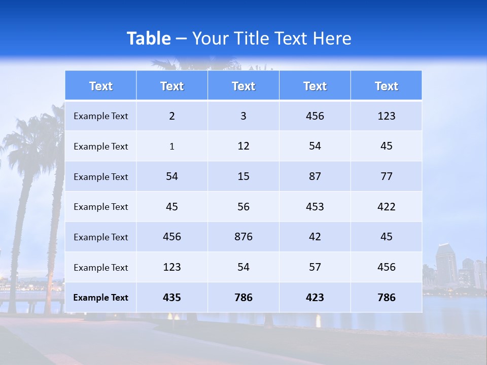 Line Harbor San PowerPoint Template