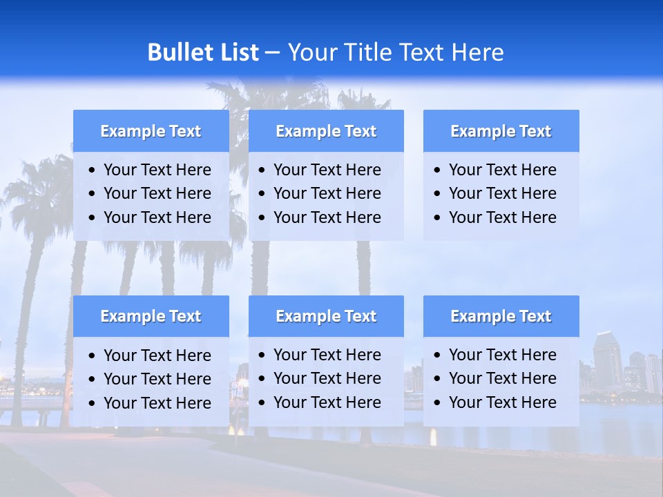 Line Harbor San PowerPoint Template