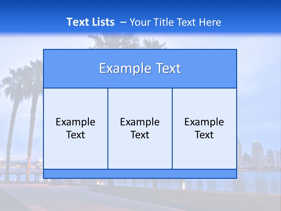 Line Harbor San PowerPoint Template