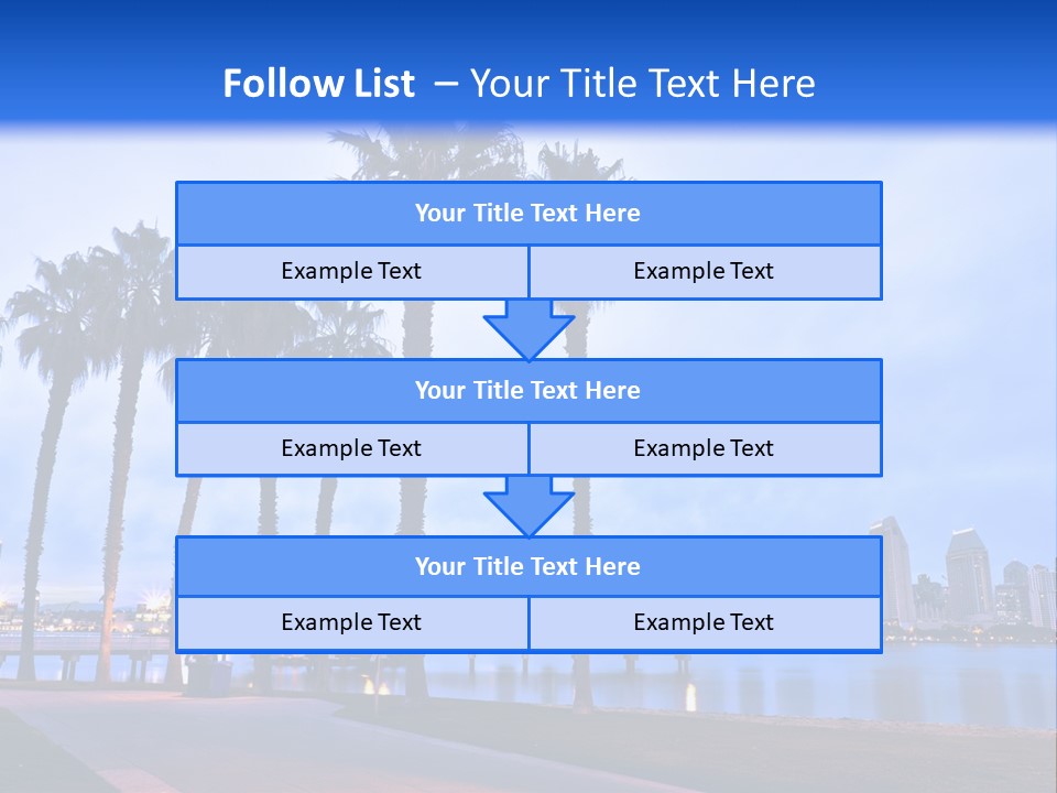 Line Harbor San PowerPoint Template