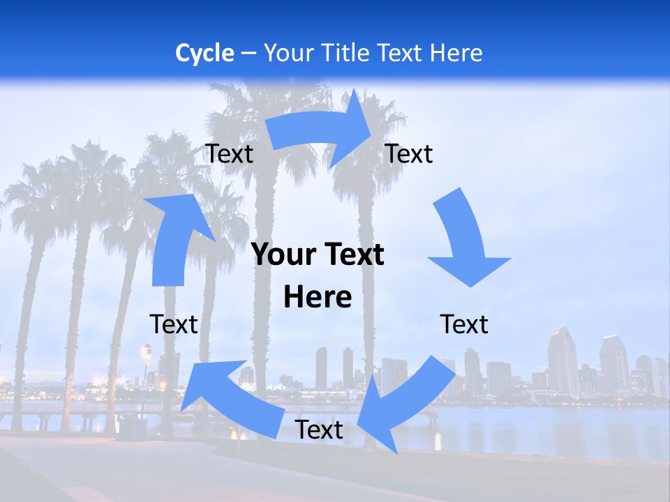 Line Harbor San PowerPoint Template