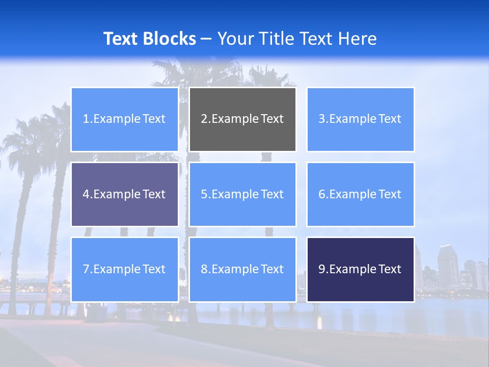 Line Harbor San PowerPoint Template