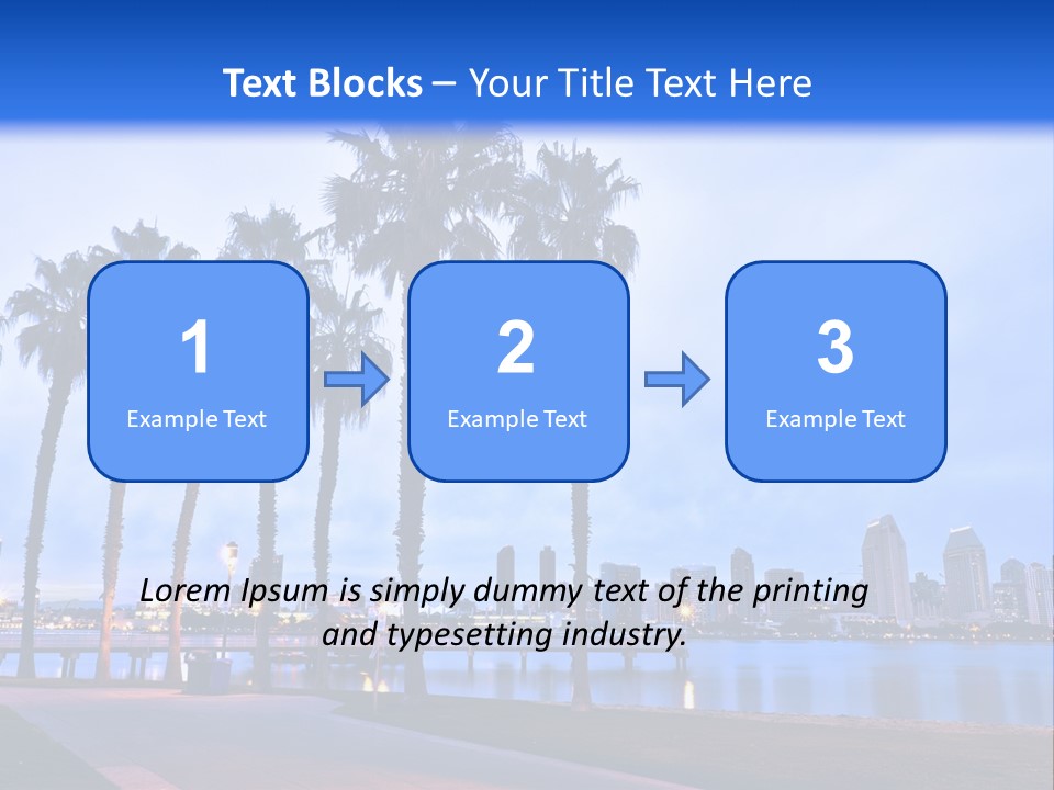 Line Harbor San PowerPoint Template
