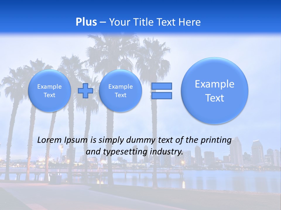 Line Harbor San PowerPoint Template