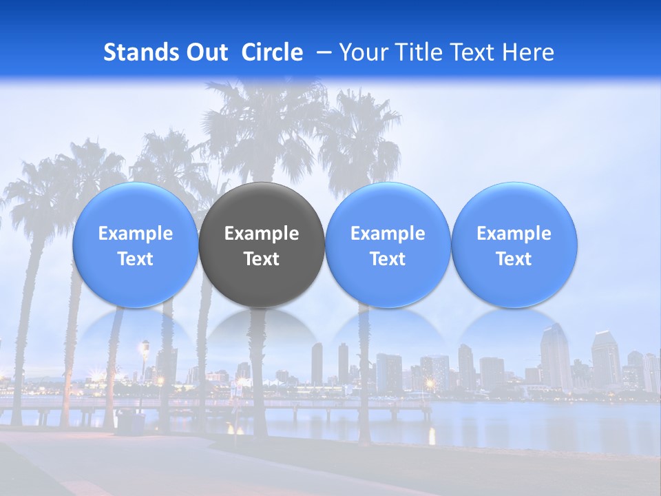 Line Harbor San PowerPoint Template