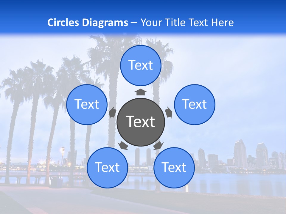 Line Harbor San PowerPoint Template