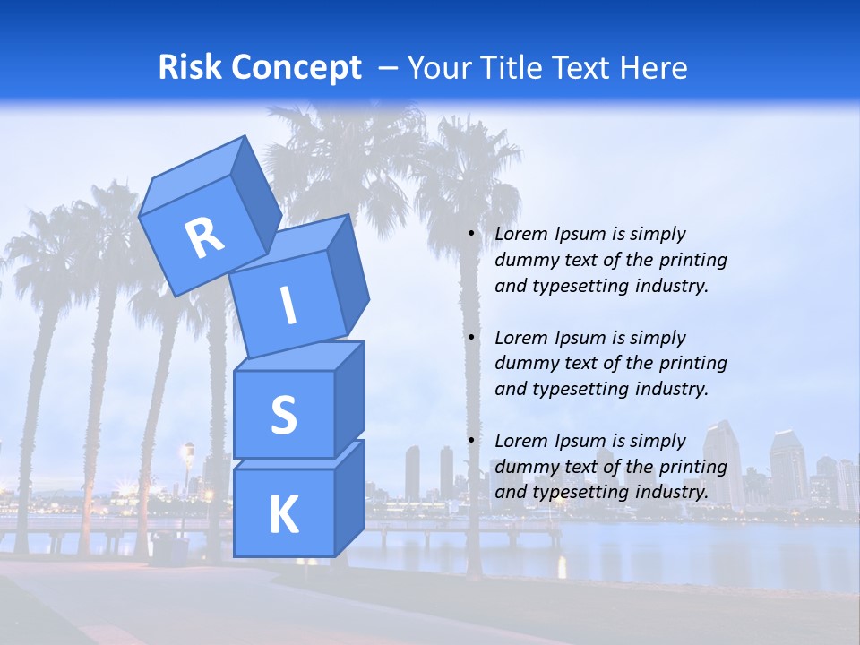 Line Harbor San PowerPoint Template