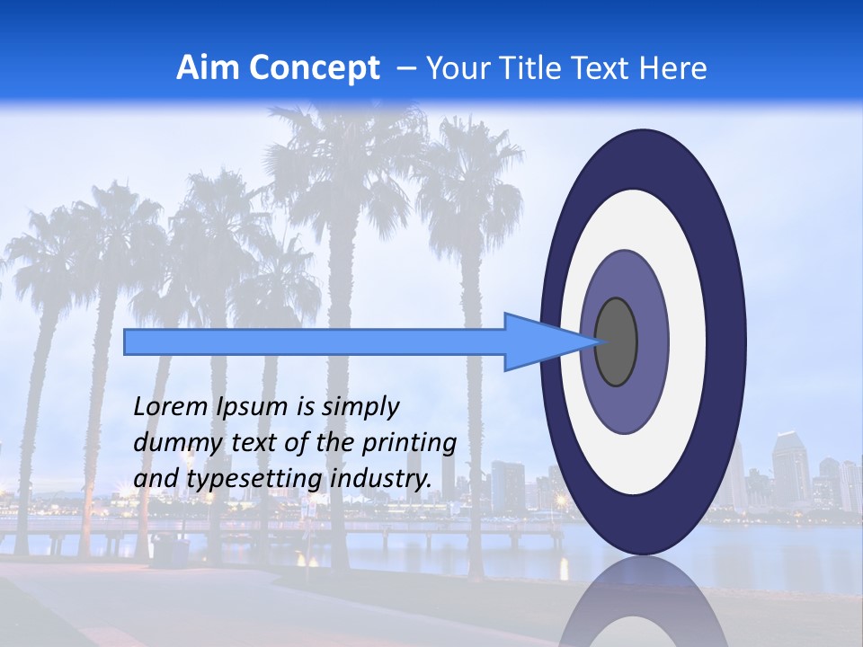 Line Harbor San PowerPoint Template