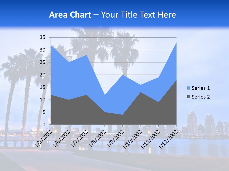 Line Harbor San PowerPoint Template