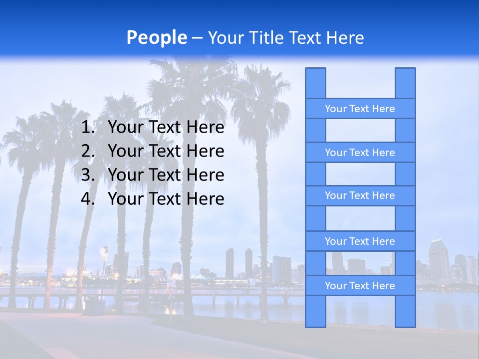 Line Harbor San PowerPoint Template