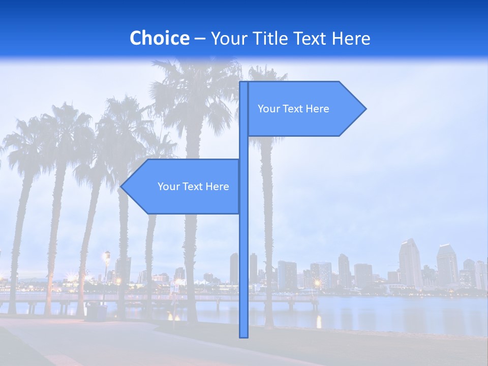 Line Harbor San PowerPoint Template
