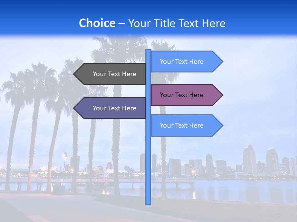 Line Harbor San PowerPoint Template