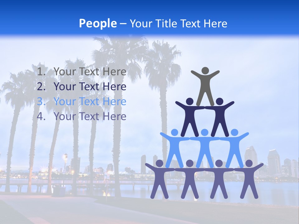 Line Harbor San PowerPoint Template