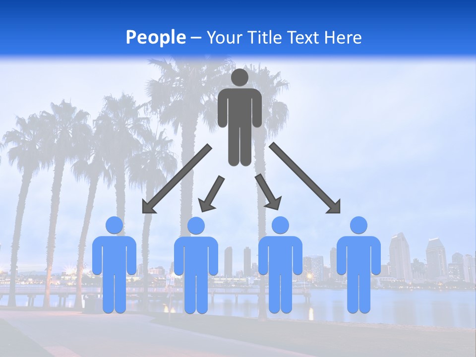 Line Harbor San PowerPoint Template