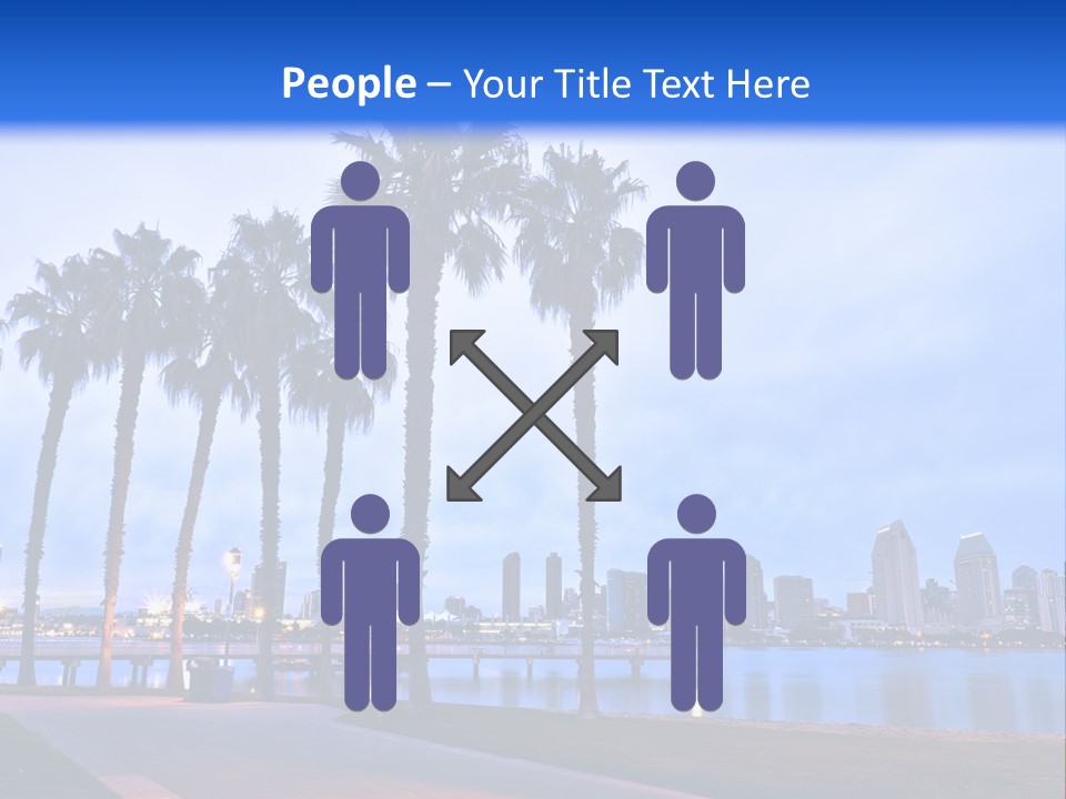 Line Harbor San PowerPoint Template