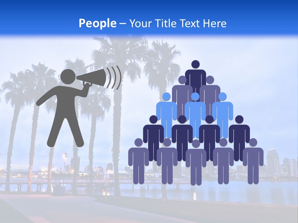 Line Harbor San PowerPoint Template