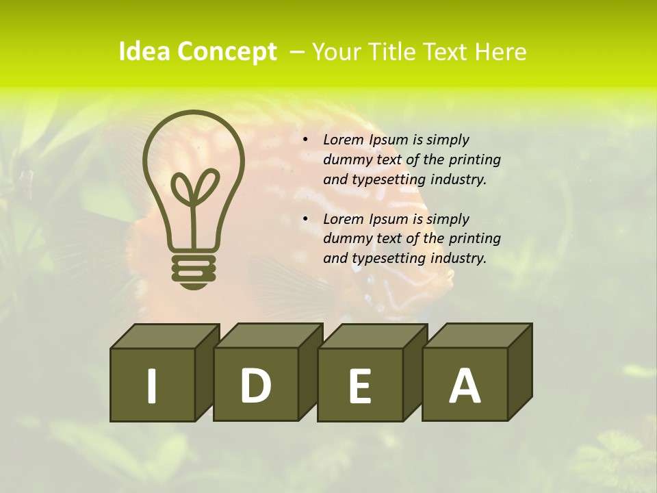 Underwater Wild White PowerPoint Template