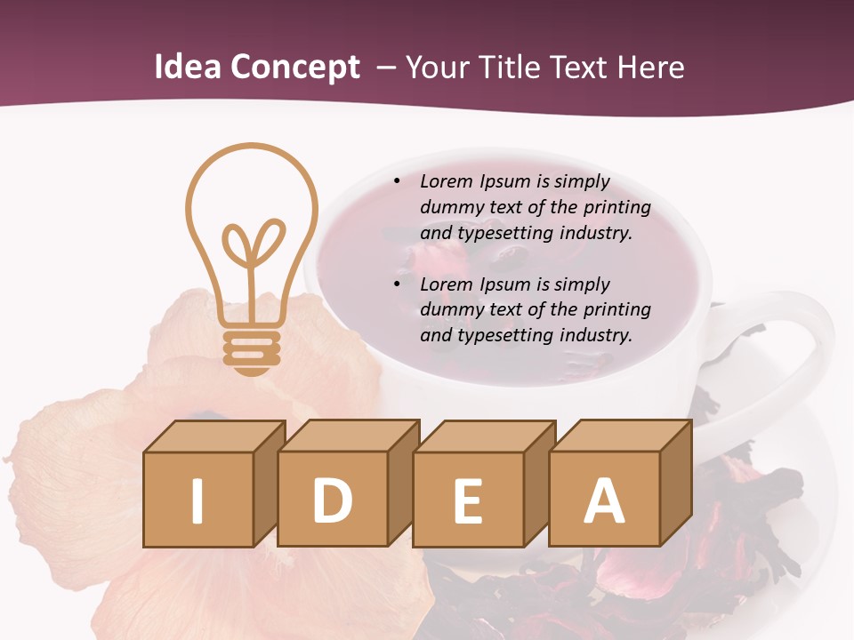 Flower Closeup Natural PowerPoint Template