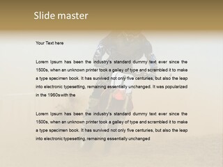 Race One Runner PowerPoint Template