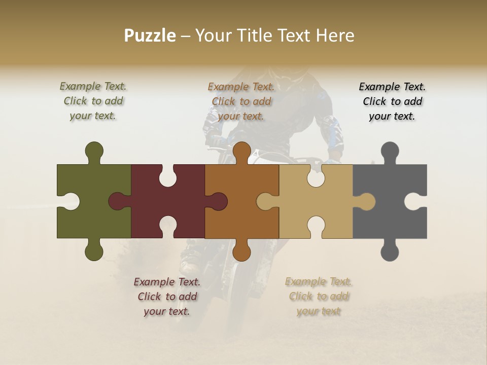Race One Runner PowerPoint Template