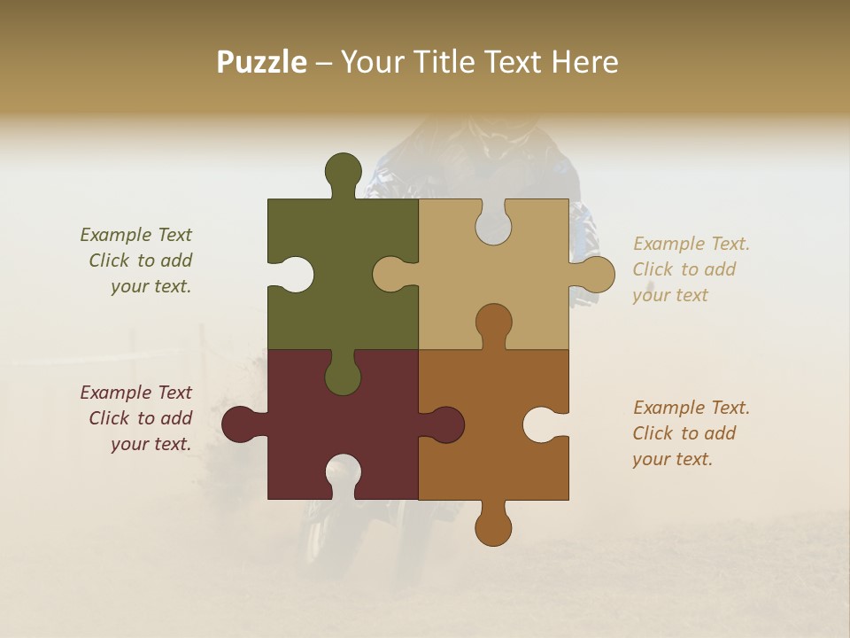 Race One Runner PowerPoint Template